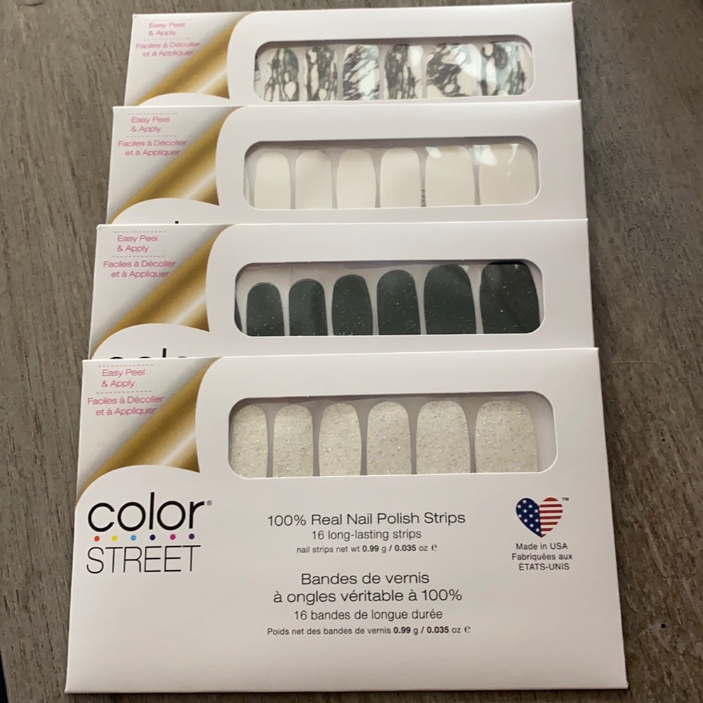 Black and White Color Street Manicure Sets